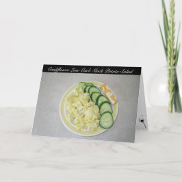 Tarjeta Ensalada de patata con bajo contenido de carbohidr