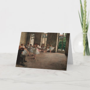 Tarjeta Ensayo de ballet - Edgar Degas - 1873