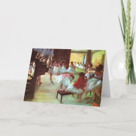 Tarjeta Ensayo de ballet - Edgar Degas - 1880