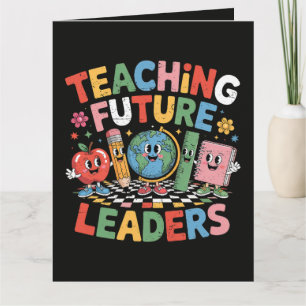 Tarjeta Enseñando a futuros líderes Groovy Teacher