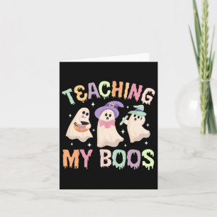 Tarjeta Enseñando a mis muchachos, espeluznante profesor d