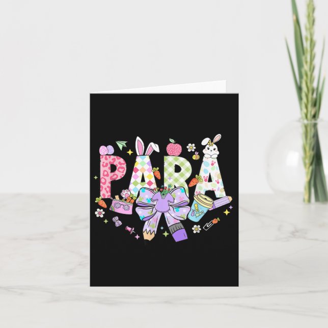 Tarjeta Enseñando Conjuntos Favoritos Paraprofesional Para (Anverso)