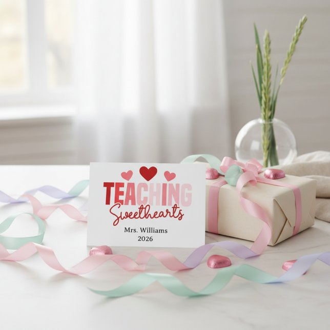 Tarjeta Enseñando Corazones Personalizables Clase San Vale (Subido por el creador)