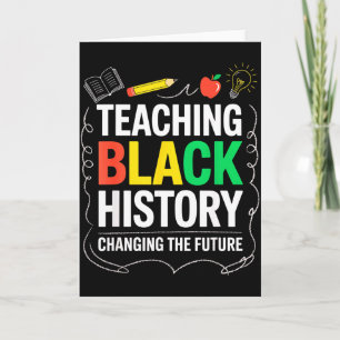 Tarjeta Enseñando Historia Negra Cambiando Futuro Educador
