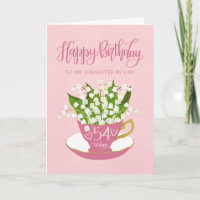 Enseñanza de flor 54º cumpleaños Hija cuñada