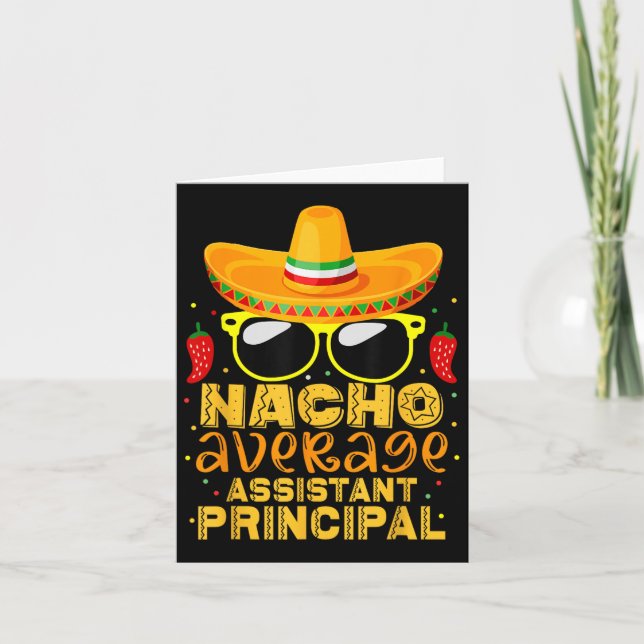 Tarjeta Enseñanza Nacho Promedio De Istant Principal Cinco (Anverso)