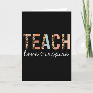 Tarjeta Enseñar Amor Inspirar Leopardo Ck Para Escuela Lin