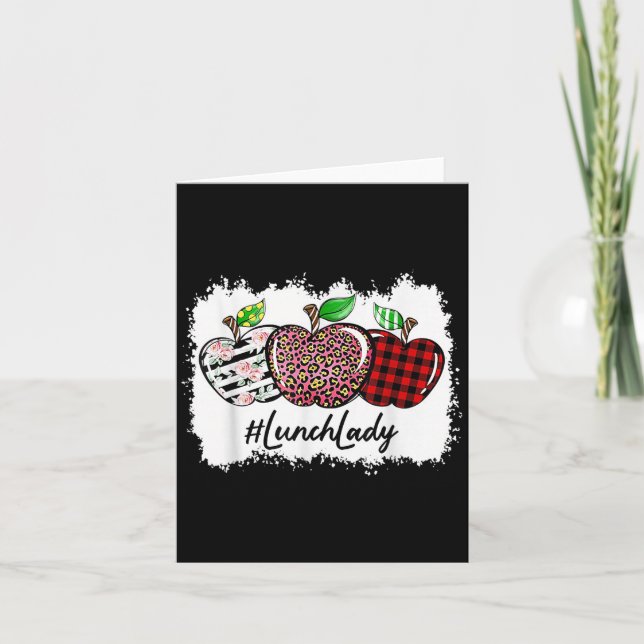 Tarjeta Enseñar Amor Insre Señora Almuerzo Leopardo Rojo P (Anverso)