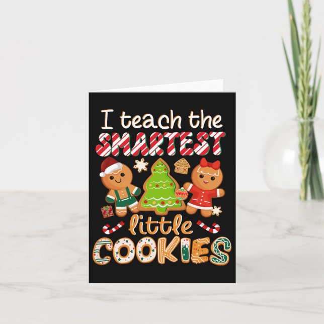 Tarjeta Enseño A Cristo El Profesor De Cookies Más Intelig (Anverso)