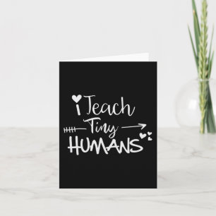 Tarjeta Enseño A Los Pequeños Humanos De Vuelta A La Escue