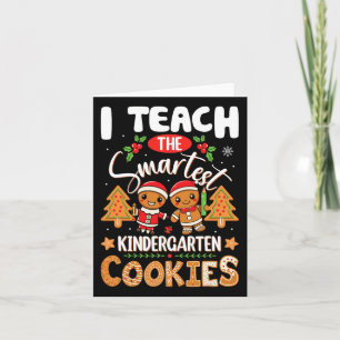 Tarjeta Enseño Galletas a la Maestra de Kinder más Intelig