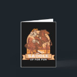 Tarjeta Ensilla Para Diversión Vaquero Humor De Cabalgata<br><div class="desc">Ensilla Para Diversión Vaquero Humor De Cabalgata Occidental</div>