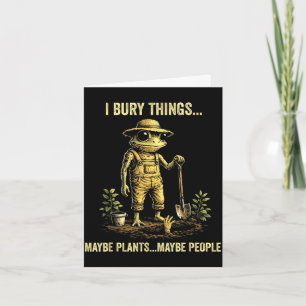 Tarjeta Enterré cosas quizás plantas quizás personas 