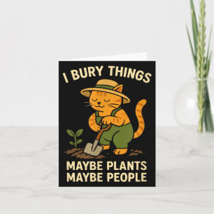 Tarjeta Enterro Cosas Quizás Plantas Quizás Gente Gato Div