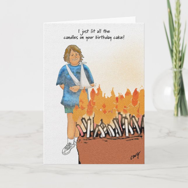 Tarjeta ¡Entonces llamé al Departamento de Bomberos! (Anverso)