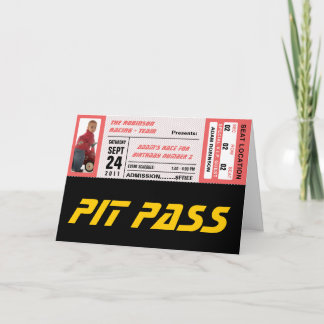 Tarjeta Entrada al evento