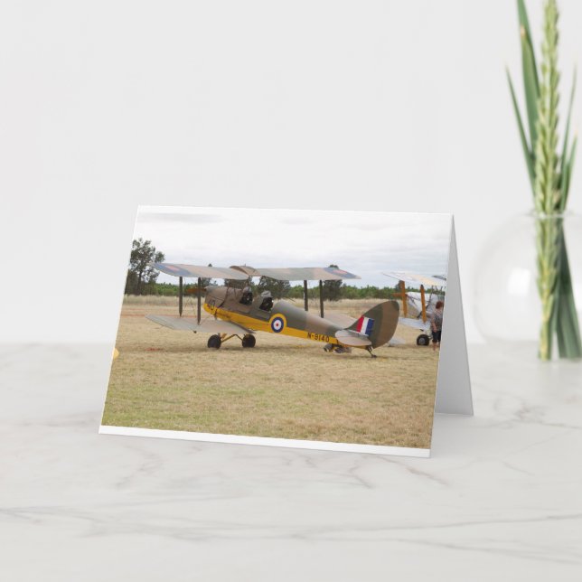 Tarjeta Entrada De Vuelo 80 Aniversario De Tiger Moth (Anverso)