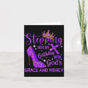Tarjeta Entrando en Cumpleaños con la Gracia y Misericordi