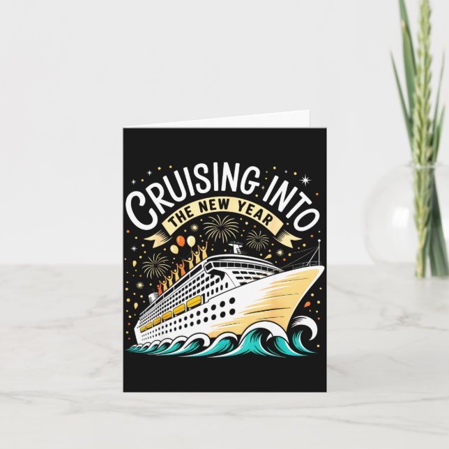 Tarjeta Entrando en el Año Nuevo 2026 Familia Combinada Cr (Anverso)