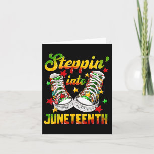 Tarjeta Entrando en Juneteenth como los zapatos de mis ant