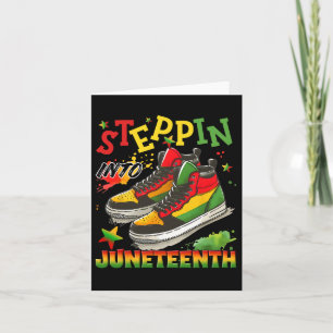 Tarjeta Entrando en Juneteenth Como Mis Antepasados 1865 F