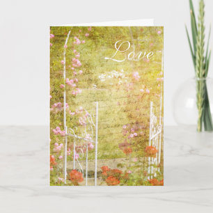 Tarjeta Entre en el jardín