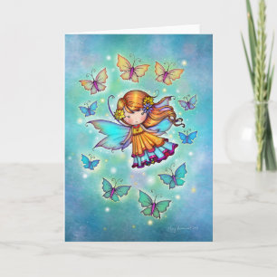 Tarjeta Entre mariposas dulce hada por Molly Harrison