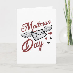 Tarjeta Entrega del día de Mailman de Postman Job Post Mai