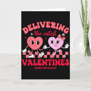 Tarjeta Entregando El Día De San Valentín Labor Y Parto Má