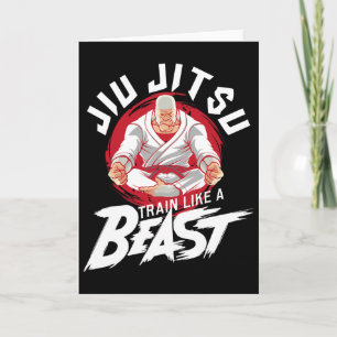 Tarjeta Entrena Como Una Bestia - Jiu Jitsu Brasileño Mma