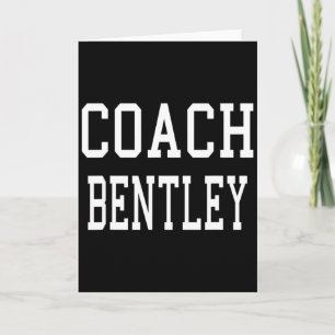 Tarjeta Entrenador Bentley Equipo de Fútbol Fútbol America