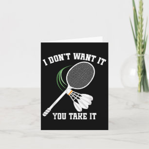 Tarjeta Entrenador de bádminton sin lágrimas volante jugad