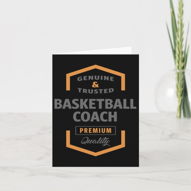 Tarjeta Entrenador de Baloncesto  (Anverso)