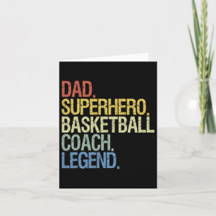Tarjeta Entrenador de básquetbol Dad