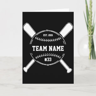 Tarjeta Entrenador de béisbol Gracias Equipo Regalo de Fin