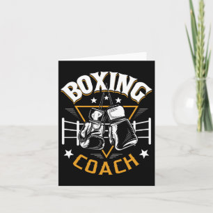 Tarjeta Entrenador de boxeo Kickboxer Boxer 1