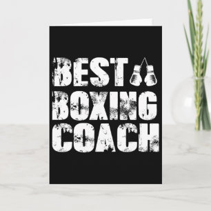Tarjeta Entrenador de Boxeo Kickboxing Kickboxer Boxeador