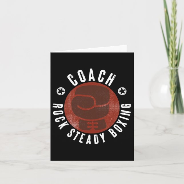 Tarjeta Entrenador de boxeo Rock Steady (Anverso)