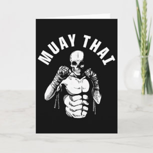 Tarjeta Entrenador de club de MMA luchador esqueleto de Mu