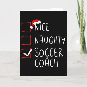 Tarjeta Entrenador de fútbol agradable travieso lista de N