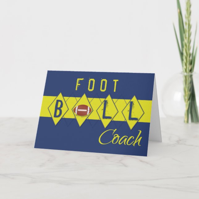 Tarjeta Entrenador de fútbol de todos nosotros gracias azu (Anverso)