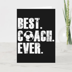 Tarjeta Entrenador de Fútbol - Mejor Entrenador de Fútbol