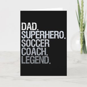 Tarjeta Entrenador de fútbol papá