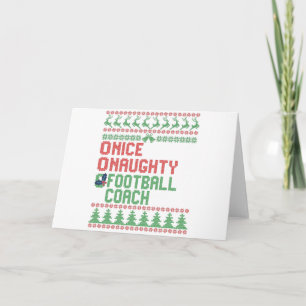 Tarjeta Entrenador de fútbol travieso divertido regalo de 