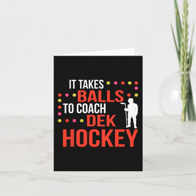 Tarjeta Entrenador de hockey Dek (Anverso)