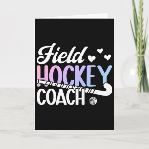 Tarjeta Entrenador de Hockey sobre Césped Agradecimiento E