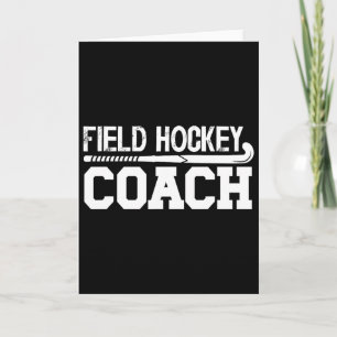 Tarjeta Entrenador de Hockey sobre Césped Agradecimiento E