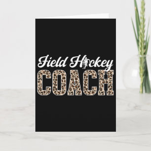 Tarjeta Entrenador de Hockey sobre Césped Leopardo Entrena