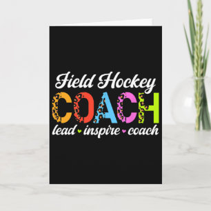 Tarjeta Entrenador de Hockey sobre Césped Liderar Inspirar
