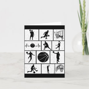 Tarjeta Entrenador de jugador de baloncesto lindo Fan Bask